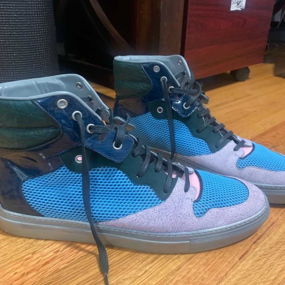 Balenciaga Paneled High Top Sneakers